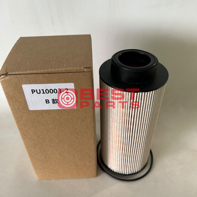 100% Professional Tested Engine Fuel Filter PU10003-2X PU10003-2 1865227 KN70346 for Construction Machinery
