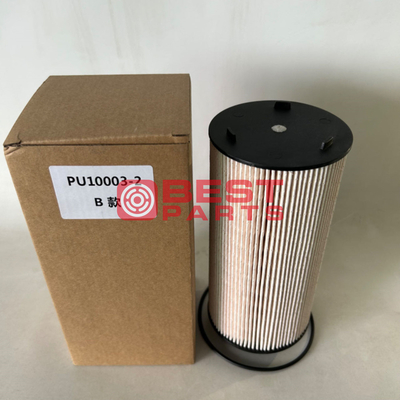 100% Professional Tested Engine Fuel Filter PU10003-2X PU10003-2 1865227 KN70346 for Construction Machinery