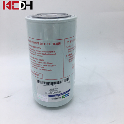 Doosan DX150 DX215-9 Excavator Engine Spare Parts Fuel Filter 400403-00126