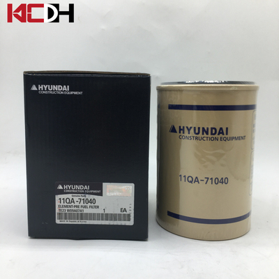 Hyundai Excavator Engine Parts Fuel Water Separator Diesel Filter 11QA-71040