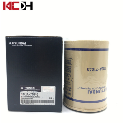 Hyundai Excavator Engine Parts Fuel Water Separator Diesel Filter 11QA-71040