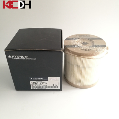 Hyundai Excavator Engine Parts Diesel Filter Fuel Filter Element 11QA-70110