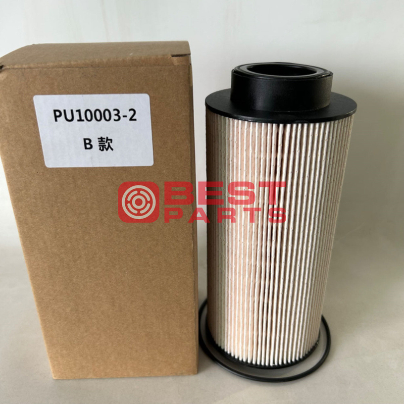 100% Professional Tested Engine Fuel Filter PU10003-2X PU10003-2 1865227 KN70346 for Construction Machinery
