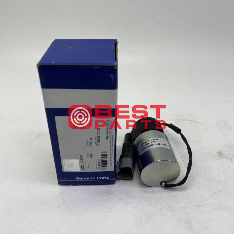 OEM Diesel Engine Throttle Flameout Solenoid Valve T434682 For Excavator Parts