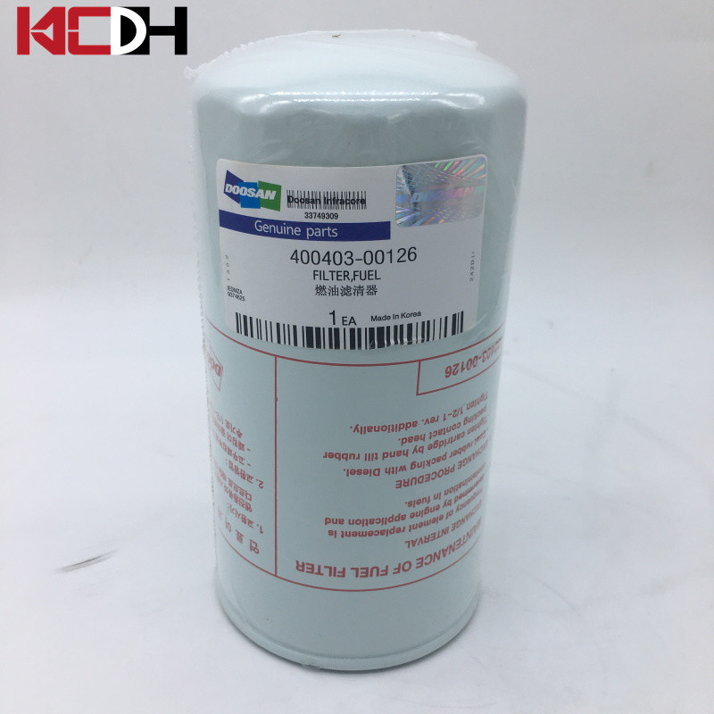 Doosan DX150 DX215-9 Excavator Engine Spare Parts Fuel Filter 400403-00126