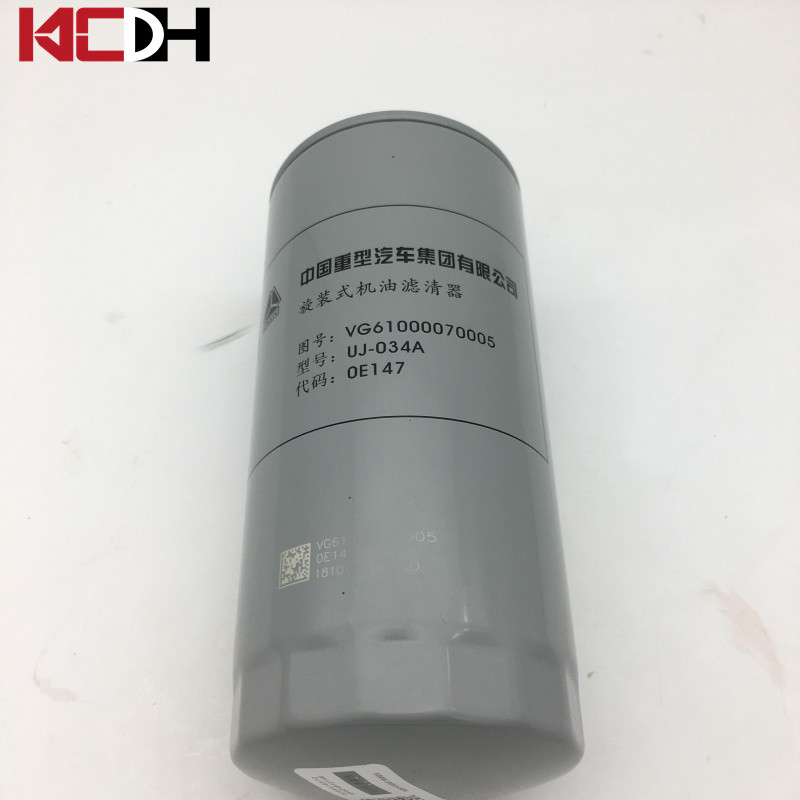 Sinotruk Howo Excavator Engine Parts Oil Filter Element UJ-034A VG61000070005