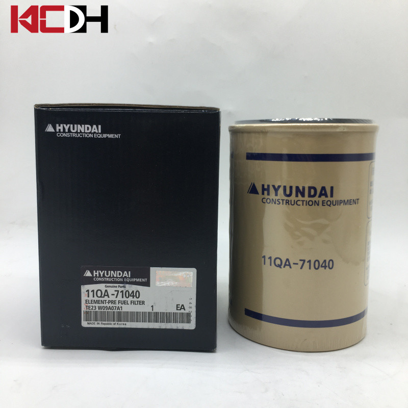 Hyundai Excavator Engine Parts Fuel Water Separator Diesel Filter 11QA-71040