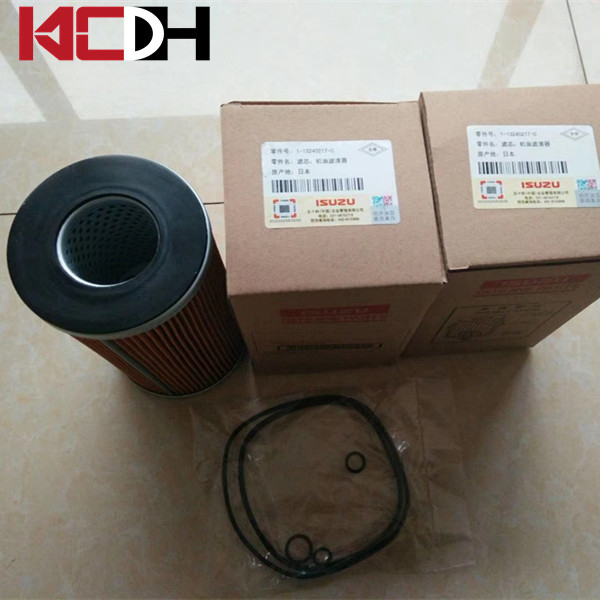 Isuzu Excavator Engine Spare Parts Oil Filter Element 1-13240217-0