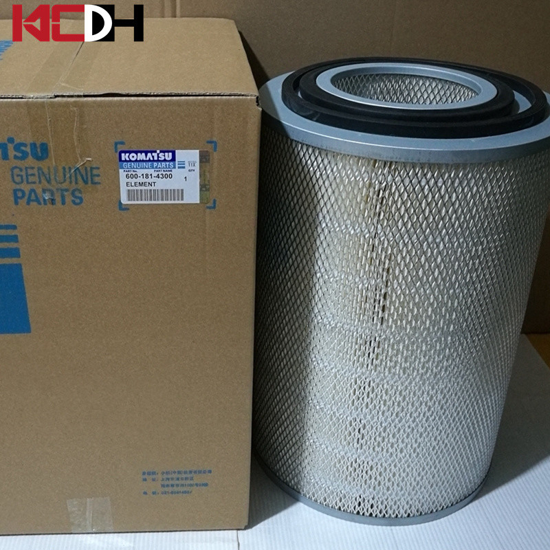 Komatsu Excavator Engine Parts Air Filter Element 600-181-4300