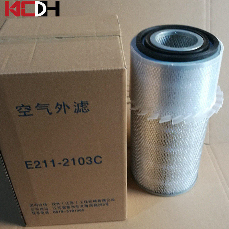 Hyundai Excavator Engine Spare Parts Air Filter Element E211-2103c