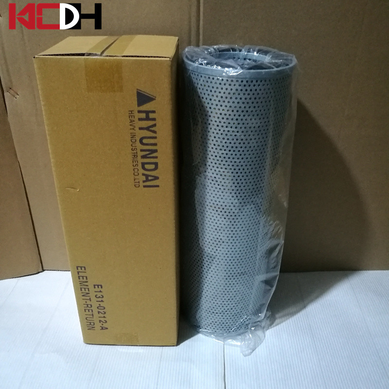 Hyundai R220-5 Excavator Parts Portable Hydraulic Return Oil Filter E131-0212-a