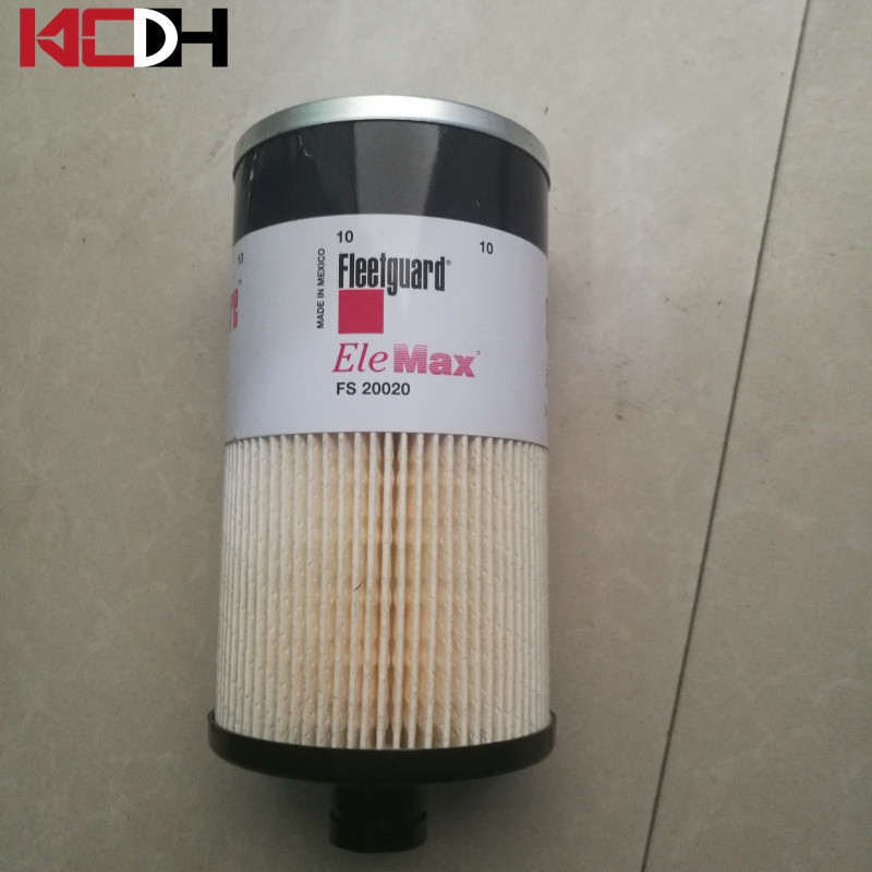 Excavator Engine Parts Fleetguard Diesel Filter Fuel Filter FS20019 FS20020