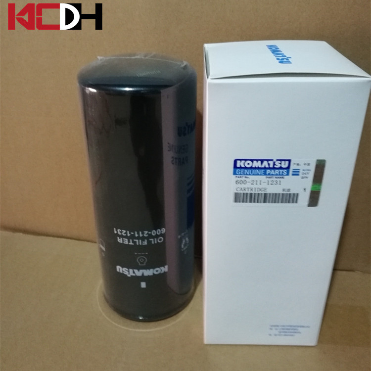 Komatsu Excavator Engine Parts Oil Filter Element PC400-6 600-211-1231