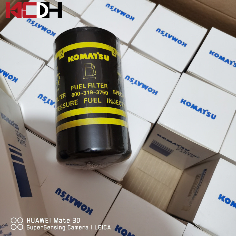 Komatsu Excavator Engine Parts Diesel Fuel Filter 600-319-3750