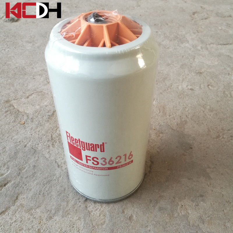Excavator Engine Parts Fleetguard Fuel Water Separator Filter Element Fs36216
