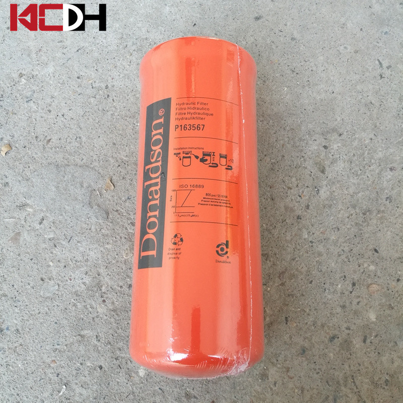 Excavator Engine Parts  Hydraulic Oil Return Filter Element P163567