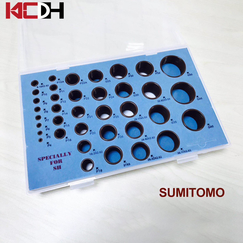 Excavator Valve Gasket Repair Box Sumitomo O-ring High Temperature Rubber Sealing Ring Parts