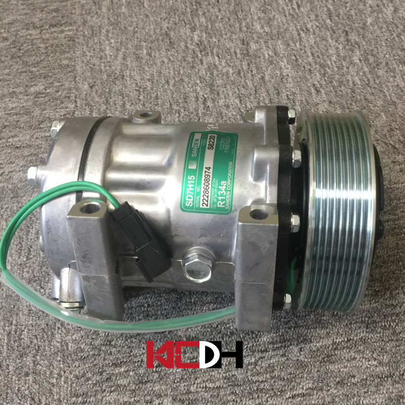 Sanden Type SD7H15 372-9493 OEM Excavator Parts For AC Compressor Universal