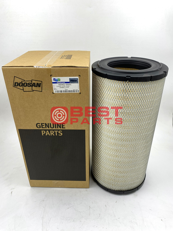 Excavator Engine Outer Air Filter 400401-00091 For Doosan